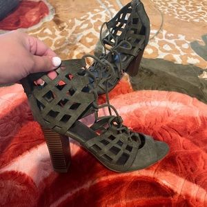 Guess Olive Green Heels